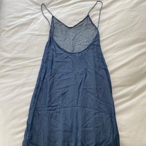 Gorgeous floor length Zara denim dress